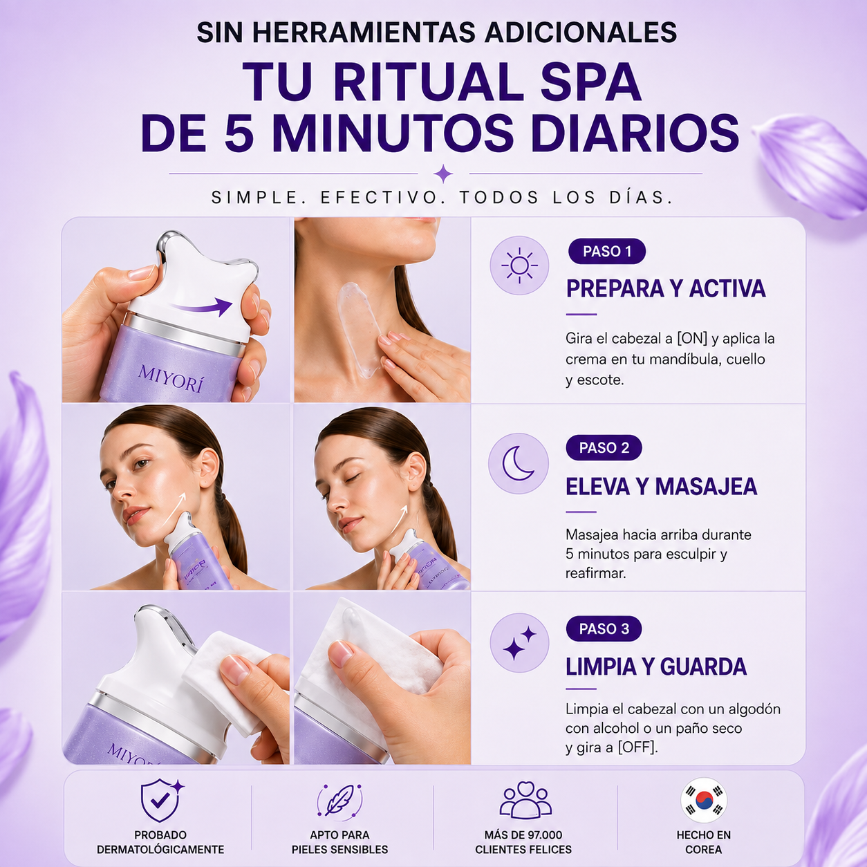 Crema Facial de Colágeno + Retinol con Gua Sha